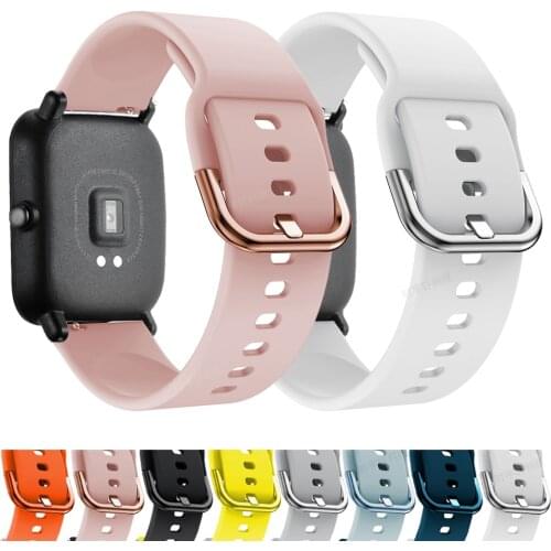 20mm 22mm Silicone Watch band Strap for Samsung Galaxy Watch 3 41mm 45mm Active2 40 44mm WatchBand Quick release correa