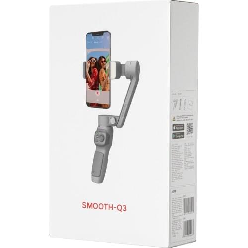 ZHIYUN Official SMOOTH Q3 3-Axis Smartphones Gimbal with Fill Light Flexible Phone Handheld Stabilizer for iPhone Xiaomi Huawei