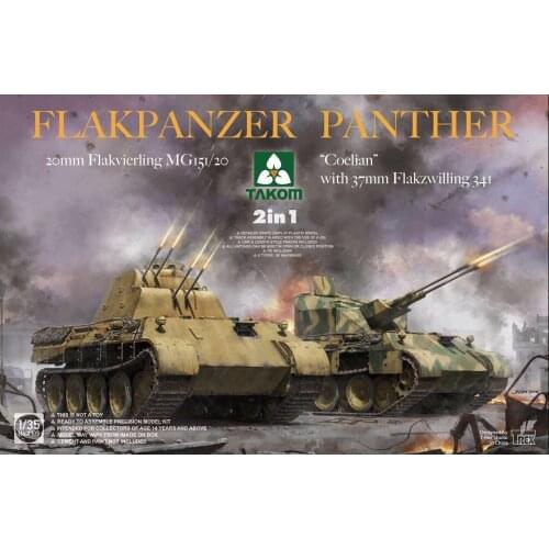 TAKOM 1/35 2105 Flakpanzer Panther 2 in 1