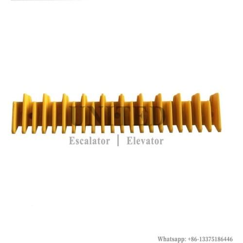 10pcs Escalator Yellow Plastic Demarcation HE645B028H06 L200mm W38mm 22Teeth