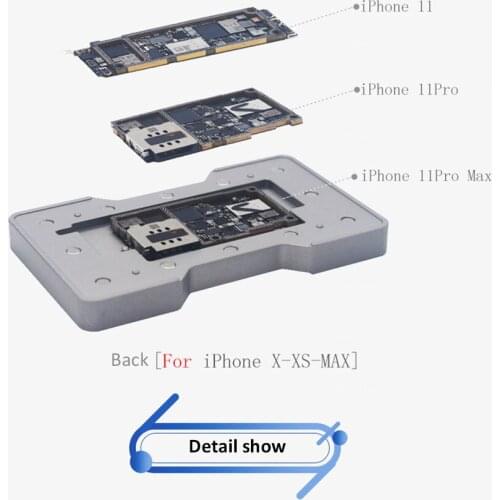6 in1 Middle Frame Reballing Platform for iPhone X/XS/XSMAX /11/11Pro/11Pro Max Motherboard Middle Layer Planting Tin Template