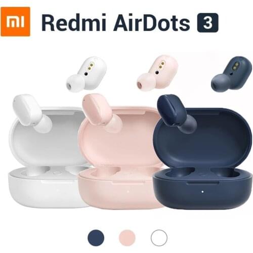 Xiaomi Redmi AirDots 3 Bluetooth 5.2 True Wireless Earphones Equip Qualcomm 3040 Chip Type-C Charging IPX4 Waterproof Headset