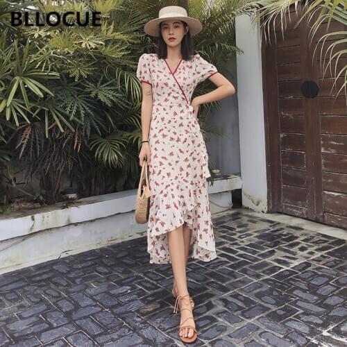 Летние платья с разрезом BLLOCUE China At AliExpress