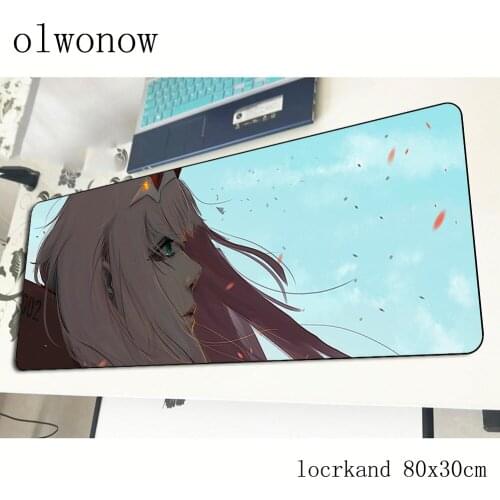 Darling in the franxx mousepad 80x30cm gaming mouse pad gamer mat big game computer desk padmouse keyboard large play mats