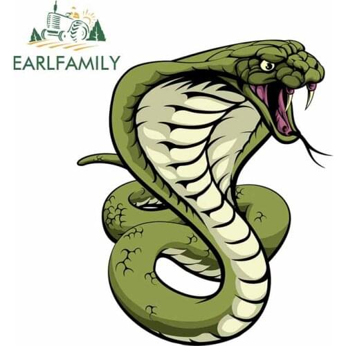EARLFAMILY 13cm x 11cm For Cobra DIY Car Stickers Fashion Decal Graffiti Decals Vinyl Material Occlusion Scratch Decoration