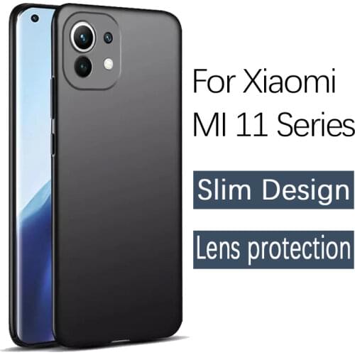 For Xiaomi Mi 11 Lite Case Frosted Slim Silicone TPU Soft Back Cover for Xiaomi Mi11 Pro Ultra 5G Casing