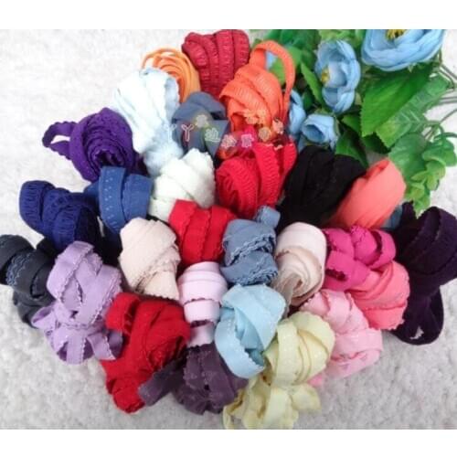 10 Meters Various Colors 2 Layers Elastic Lace Stretch 1cm Wide Lace Trim Elastic Lace Ribbon Sewing Underwear Craft DIY Garment