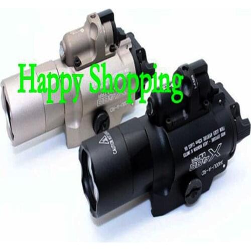 Tactical Weapon LED Light X400 Ultra Flashlight With Red Laser Sight Fit 20mm Rail For Airsoft Pistol Rifle Hunting Light X400U