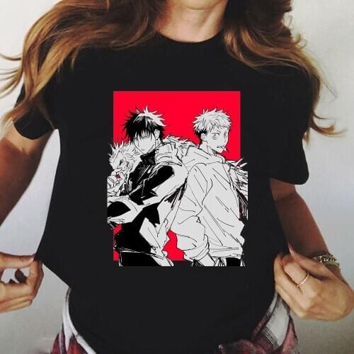 Jujutsu Kaisen Woman T-shirt Graphic Japanese Anime Tshirt Hip Hop Top Tees Male