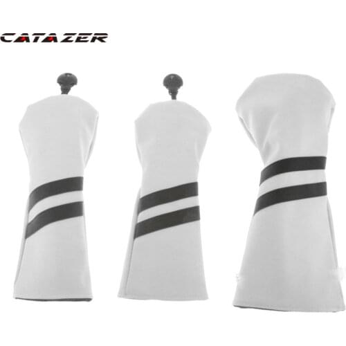 Golf Club 5colours #1 #3 #5 Wood Headcovers Driver Fairway Woods cover PU Leather Head Covers Set Protector Golf Accessories