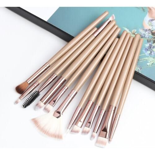 MAANGE New 12 Sets of Makeup Brush Eye Eyeshadow and Eyebrow Cosmetic Tools Gift for Women Hot Selling