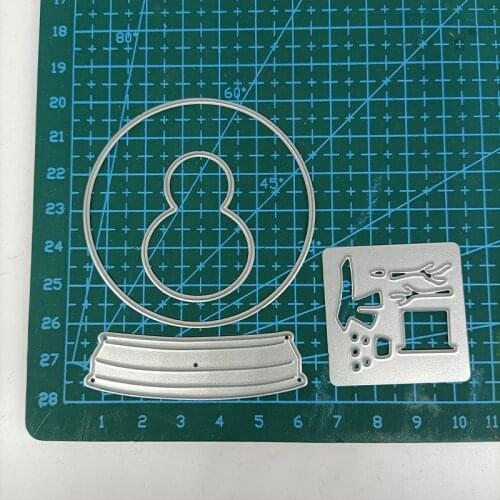 Metal Cutting Dies Chirstmas Ball DIY Stencil Scrapbooking Photo Album Embossing Paper Card Making Decor 2021 Punch Template