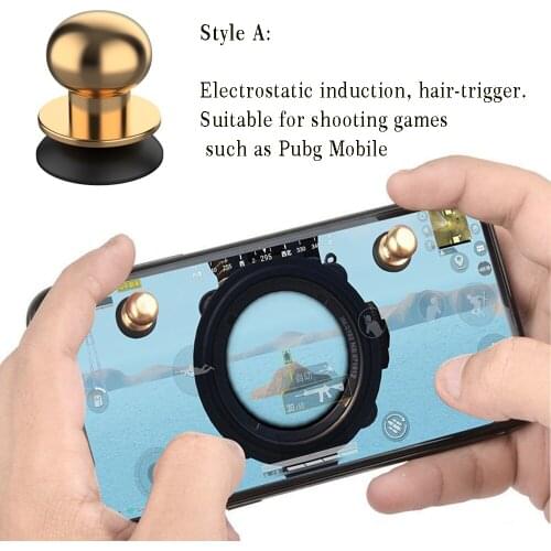 Pubg Controller Metal Pubg Mobile Trigger Fire Button Aim Key Mini Gamepad Android Gaming Joystick for Phone l1r1 for iPhone