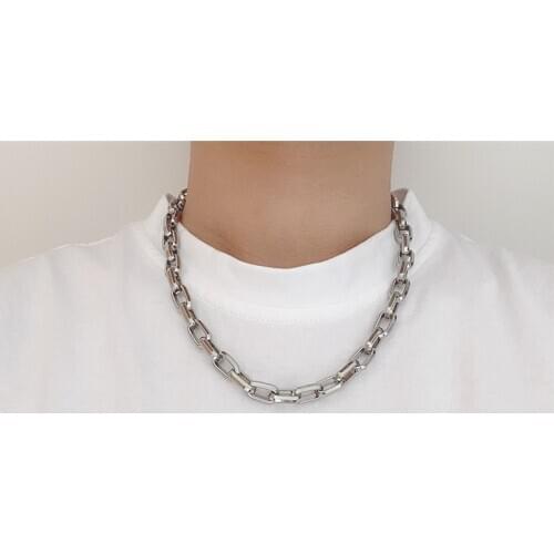 Fashion handmade OT buckle crude titanium steel stainless steel pendant hip hop chain hot sale