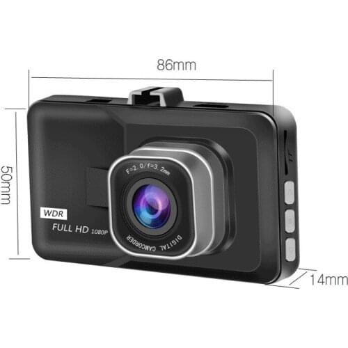 New Driving Recorder New HD Double Lens 3-Inch Hidden Black Diamond