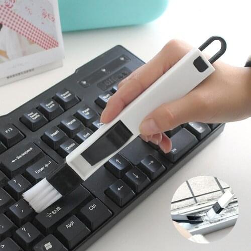 New Groove Cleaning Brush Kitchen Bathroom Door Window Groove Cleaning Brush Keyboard Small Dustpan Crevice Portable Brush