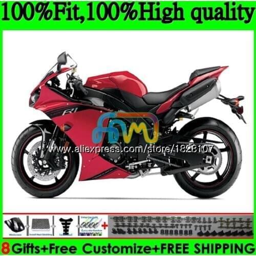 OEM Gloss red hot Injection For YAMAHA YZF 1000 R 1 YZFR1 13 14 124BS.51 YZF-1000 YZF R1 1000CC YZF1000 YZF-R1 2013 2014 Fairing