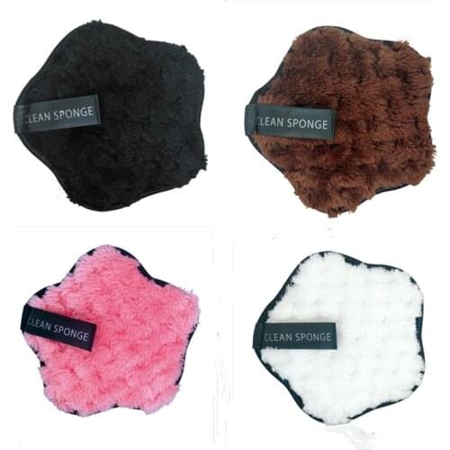 Mini Microfiber Cloth Pads Facial Makeup Remover Puff Towel Cotton Double Layer Face Cleansing Towel Reusable Face Cleaning Wip