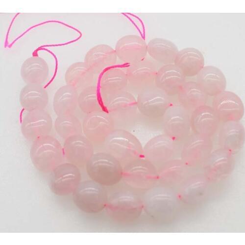 Loose beads pink crystal baroque 8-12mm 14" for DIY jewelry making FPPJ wholesale beads nature gem stone