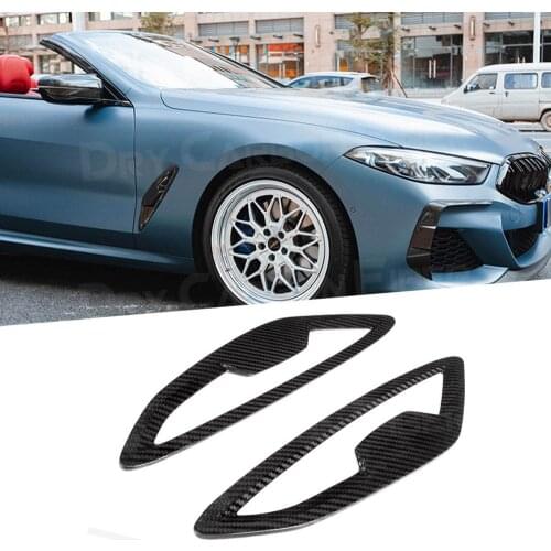 Carbon Fiber / FRP Side Door Fenders Blade Panels Flares for BMW 8 Series G14 G15 G16 M Sport 2018 - 2021 Door Side Fender