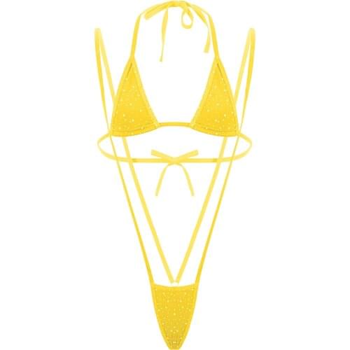 YOOJIA Swimwear With Rhinestones