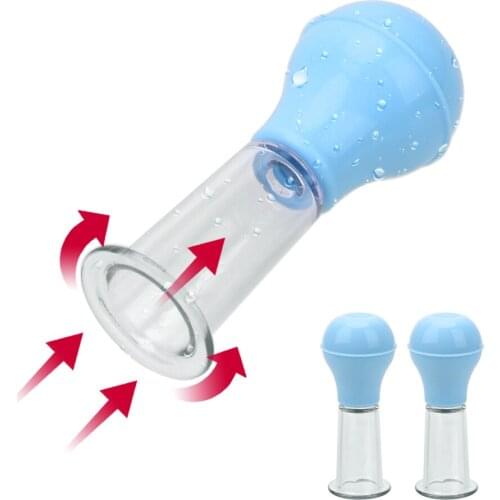 VATINE Nipples Sucker Breast Enlarger Vacuum Pump Sucker Sex Toy For Couple Breast Enhancement 1 Pair Breast Massage