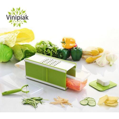 5 in 1 Multi-functional Mandoline Vegetable Grater Potatoes Carrot Onion Durable Slicer Kitchen Tools