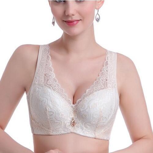 White Push UP Bra for Women Big Size Bra Lingerie brassiere lace sexy bra for gather chest Large CD cup underwear bra for women