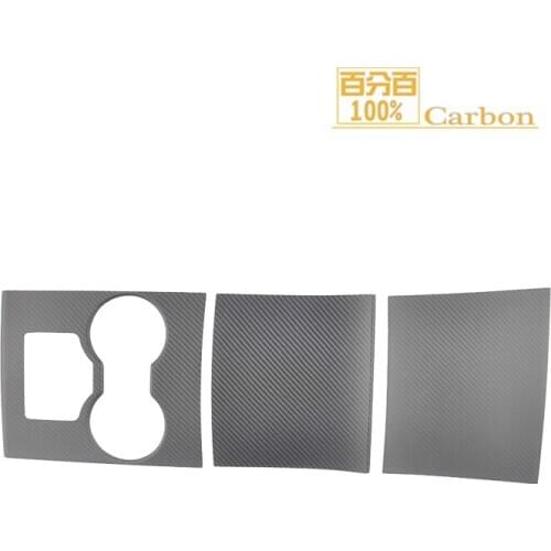 For Tesla Model 3 Central Control Panel Trim Matte Finished Carbon Fiber Center Console Shell Sticker