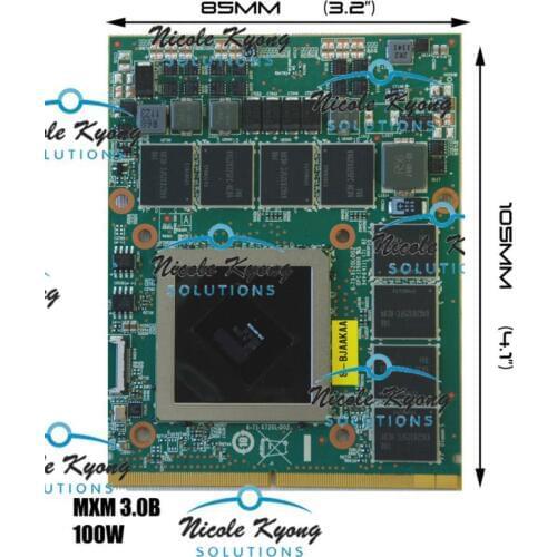 216-0811030 HD6990M HD 6990M 2G DDR5 VGA Video Card for Clevo P170EM P150HM P150EM P150SM P157SM P151SM1 P570WM