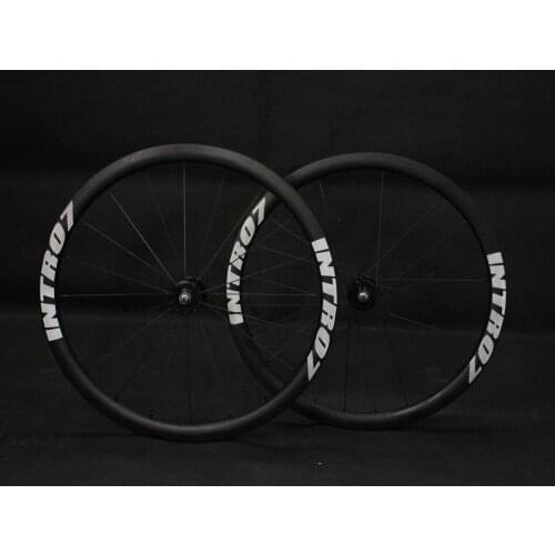 INTRO7 30MM CARBON FIXED GEAR WHEELSET(10PCS FOR DISCOUNT)