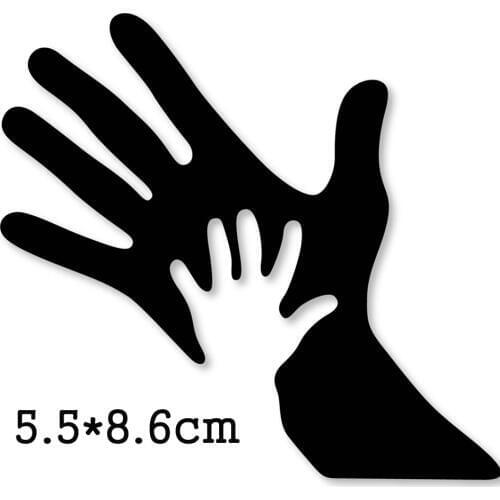 Metal Cutting Dies Mother and baby hands 2020 Crafts Stencil For DIY Scrapbooking Paper/photo Cards Embossing Die