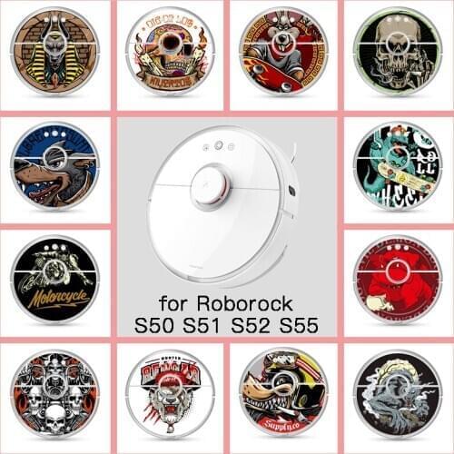 Provide Customized Custom Anime Sticker for Roborock S50 S51 S52 S55 Robot Robotic Vacuum Cleaner Skin Spare Parts Accessories