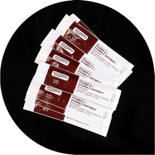 New 50Pcs Anti Cicatriz Fougera Tattoo Aftercare Tattoo Recovery Creme Vitamine A + D Ointment Permanent Repair Tattoo Supplies