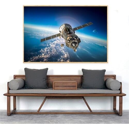 Posters and Prins Galaxy Stars Astronaut Planet Hole Space Universe Earth Meteorite Wall Pictures for Living Room Decoration