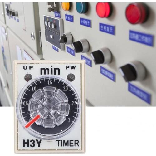 Timer relay H3Y-2 Time Relay Power On Delay Timer 0-3M Minute 8 Pin 24V 110V 220V delay relay
