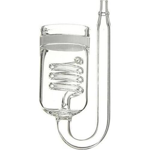 Glass Aquarium CO2 Diffuser Glass Tank Atomizer Solenoid Regulator Moss CO2 Atomizer For Water Plant Tank Transparent