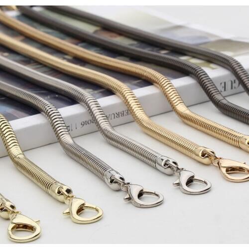 Ultralight Alloy Chains Diy Gold, Silver, Gun Bag Strap 5.5mm Replacement Purse Chain Shoulder Bag Straps For Small Handbags