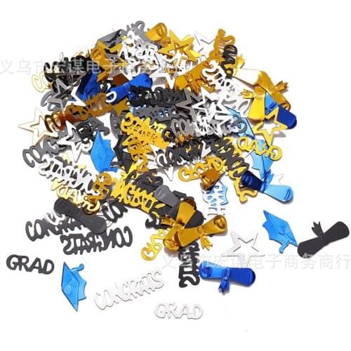 Graduation party celebrating confetti/15 grams Sequins PVC Flat for DIY Card Making Craft Color Collection
