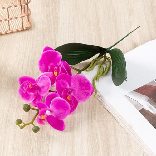 High Quality Real Touch Artificial Butterfly Orchids Flower Film Orchid For Wedding Party Home Decoration