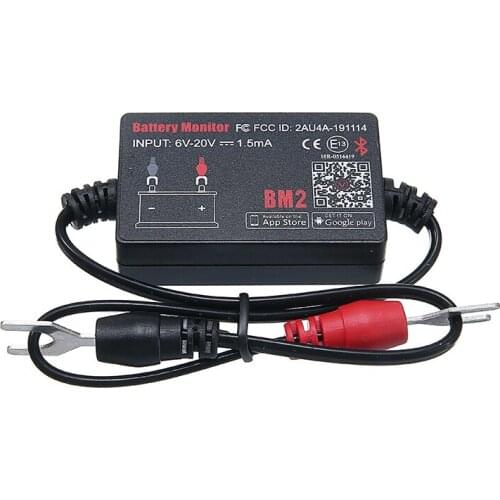 1pc Car Battery Monitor Tester bluetooth 12V Electric Circuit Tester Diagnostic Tool Automotive BM2 Battery Analyzer Accessories
