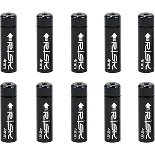 RISK 10pcs Bike Derailleur Shift Brake Cable Housing End Cap Aluminum Alloy Dust Cover Shifter Ferrules for MTB Road Bike