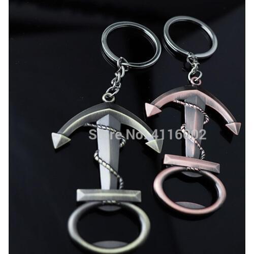 100pcs Vintage Boat Anchor Opener Keychain Zinc Alloy Beverage Opener Keyring Beer Bottle Opener Promotion Gift