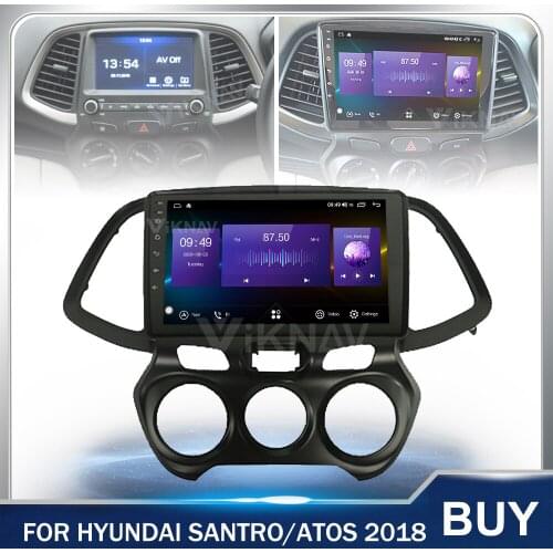 128g Android Car DVD Player GPS Navigation Head Unit For Hyundai Santro Atos 2018 touch screen Car multimedia player stereo