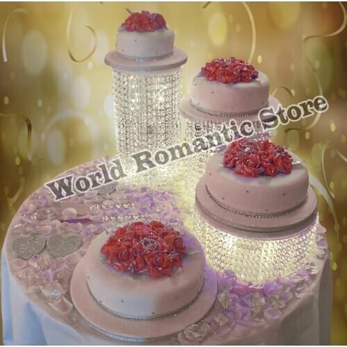3pcs/set Acrylic Wedding cake stand big size diameter of 30cm party cake racks