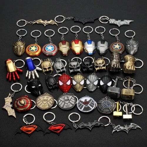 Avengers-4 Ironman-Thor Figure Keychain Pendant Toys Sword Stormbreaker Key Chain Thanos-Spiderman Keyring