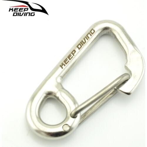 KEEP DIVING 60MM Length 316 Stianless Steel Quick Release Spring Hook Diving Accessories BCD Equipment