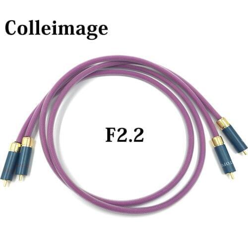 Colleimage Hifi RCA Cable Hi-end CD Amplifier Interconnect 2RCA to 2RCA Male Audio Cable
