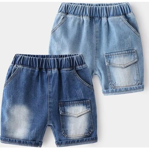 2021 Jeans Shorts For Boys Toddler Kid Baby Boy Clothes Summer Loose Denim Shorts Cute Sweet Party Club Gentleman Shorts Outfit