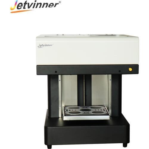 Jetvinner Upgraded 4 Cups Art Selfies Coffee Printer Art Latte Print Machine for Cake Pizza Bread Cookie